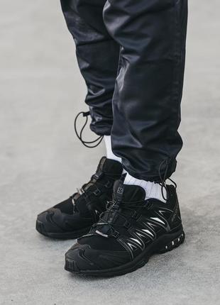 Чоловічі трекінгові кросівки salomon xa pro 3d black5 фото