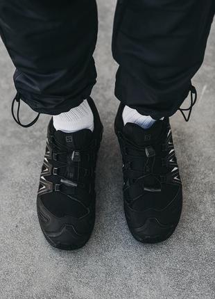 Чоловічі трекінгові кросівки salomon xa pro 3d black2 фото