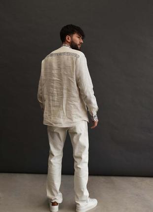 Вишиванка чоловіча мережка айворі