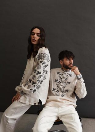 Вишиванка чоловіча мережка айворі