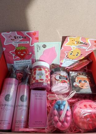 💖 подарунковий бокс рожевий 💖