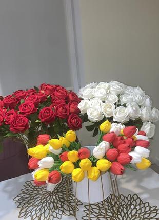 Троянди латексні тюльпани7 фото