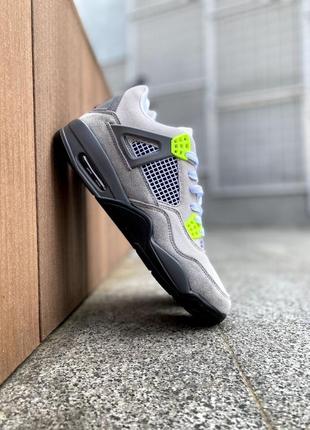 Кроссовки jordan 4 retro se 95 neon