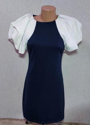 Приталенное платье olko с пышными рукавами, размер 38, наш 44, m.1 фото