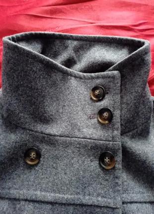 Крутое итальянское женское пальто шерсть натупательное базовое идеальное состояние benetton3 фото