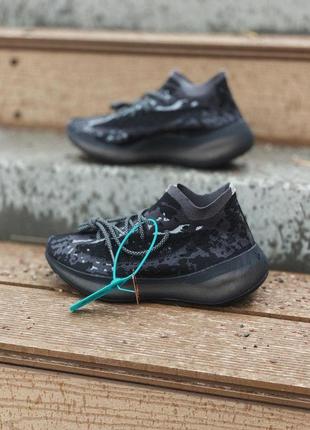 Мужские кроссовки adidas yeezy boost 350 v3 black