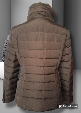 Крутая качественная стеганая куртка базовая стильный натуральный пух esprit2 фото