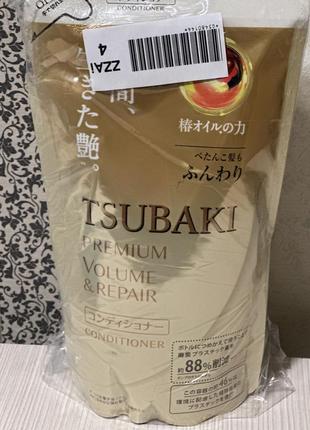 Shiseido tsubaki  кондиционер premium volume&repair shampoo refill (330 мл)