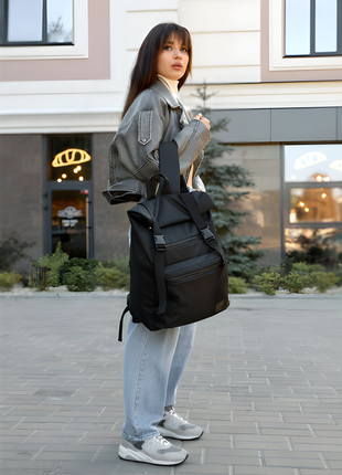 Новинка! класичний рюкзак sambag rolltop zard чорний