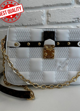 Lv white, женская сумка, сумка на плечо