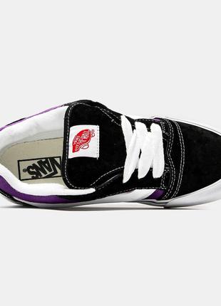 Кеди vans knu purple black white7 фото