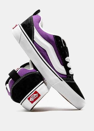 Кеди vans knu purple black white1 фото