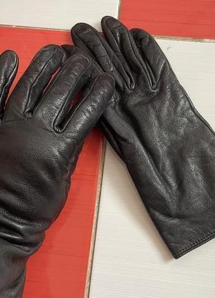 Шикарные кожаные перчатки next /100 % кожа2 фото