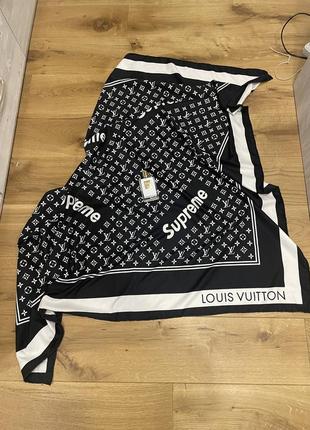 Шаль платка палантин lv supreme louis vuitton