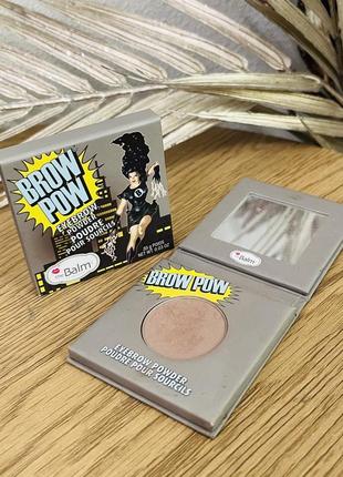 Оригинал тени для бровей thebalm browpow eyebrow powder blond оригинал тени для бровей1 фото