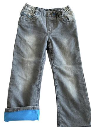 Брюки джинсы демисезонные тонкое утепление lupilu на рост 110 см2 фото