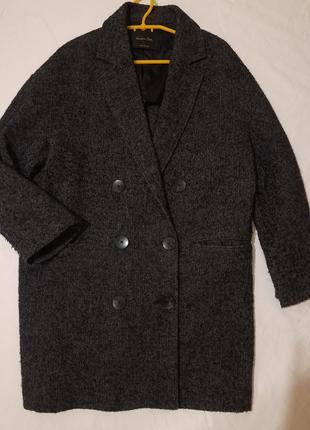 Massimo dutti женское пальто, куртка двубортная шерсть