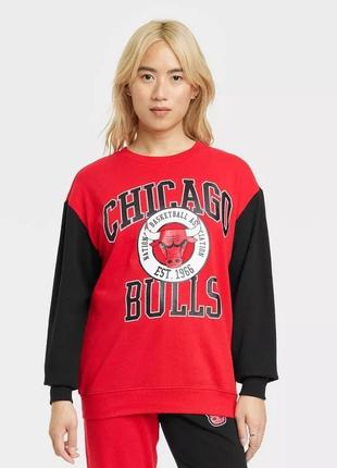 Стильний жіночий світшот chicago bulls nba s-m