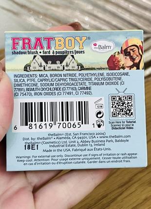 Оригинальный румяна для лица thebalm shadow-blush frat boy4 фото