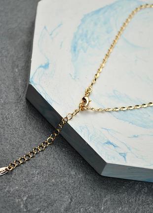 Кулон два сердца на цепочке медицинская сталь позолота4 фото