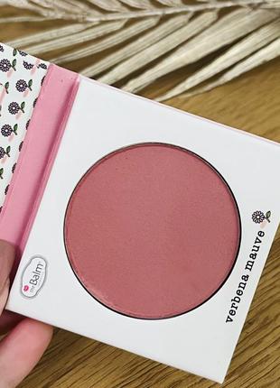 Оригінал румʼяна thebalm sustainably gorgeous botanical blush single blush verbena mauve3 фото