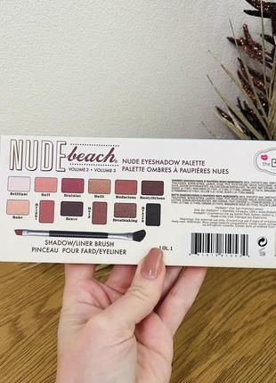 Оригінал thebalm nude beach eyeshadow palette палетка теней6 фото