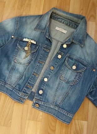 Куртка полувер балєро джинсова4 фото