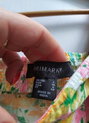 Натуральна вкорочена блуза від primark7 фото