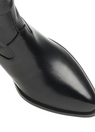 Ботинки-казаки женские кожаные черные 1781б