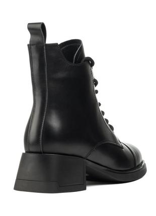 Ботинки женские черные на удобном каблуке 1773б6 фото