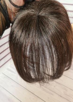 Накладка топпер макушка натуральный волос.9 фото