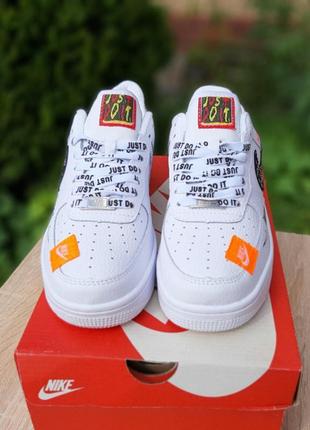 Nike air force 1 x off-white low just do it pack 🆕 женские кроссовки найк аир форс 🆕 белые5 фото