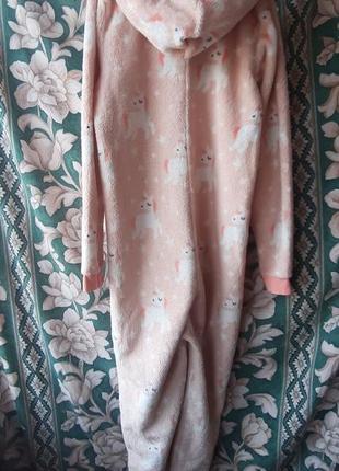 Дитячий плюшевий кігурумі піжама тепла фліска костюм комбінезон поні единоріг2 фото