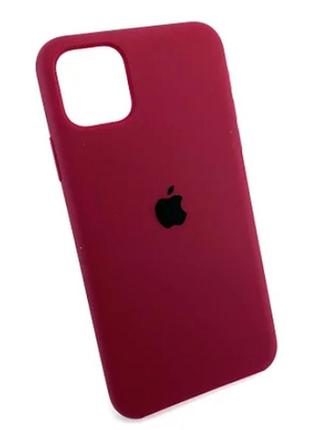 Чохол-накладка s-case для apple iphone 11 pro (колір бордовий) ост