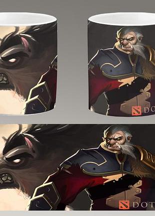 Чашка біла керамічна "dota 2" дота 2 ост