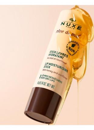 Набір nuxe rêve de miel crème mains et ongles 30 ml + stick lèvres hydratant 4 g3 фото