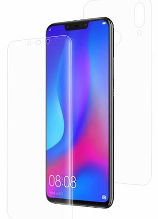Гидрогелевая защитная пленка ост на huawei nova 3 (на весь экран, прозрачная)
