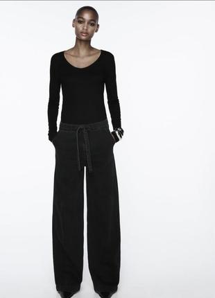 Джинсы zara  wide leg3 фото