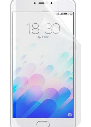 Гидрогелевая защитная пленка на meizu m3 note на весь экран прозрачная