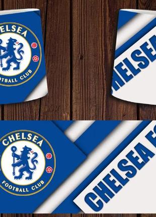 Чашка белая керамическая  "фк челси" chelsea fc  ост