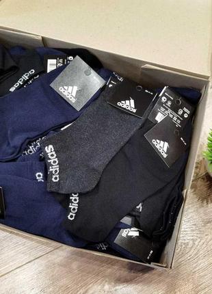 Подарочный набор носков  adidas на   12-50-60-70 -90 штук - коробка big size2 фото