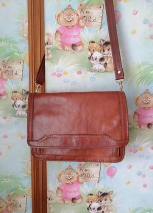 Сумка шкіряна натуральна, унісекс