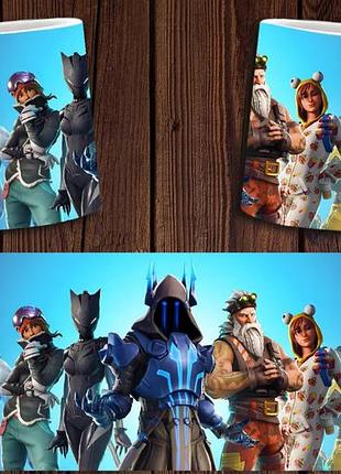 Чашка біла керамічна "fortnite" фортнайт ост