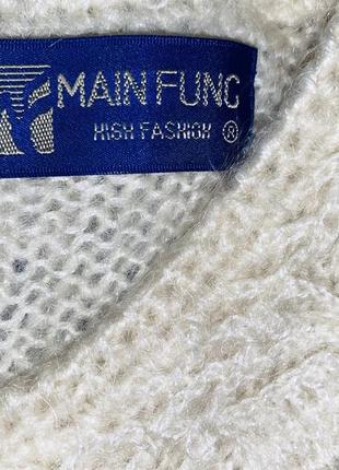 Шикарный тёплый вязаный свитер  бренд main fung high fashion  куплен в греции7 фото