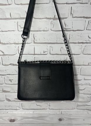 Чорна стильна жіноча сумочка у стилі ysl3 фото