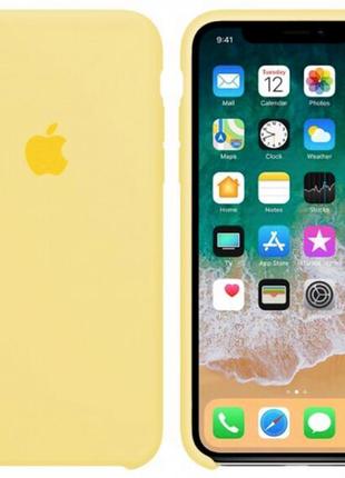 Чохол накладка s-case для iphone x/xs (колір жовтий)