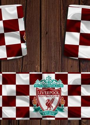 Чашка белая керамическая "фк ливерпуль" liverpool  ост