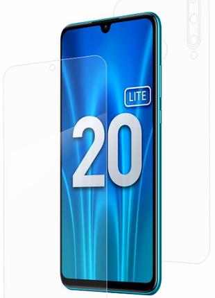 Гидрогелевая защитная пленка на huawei honor 20 lite на весь экран прозрачная