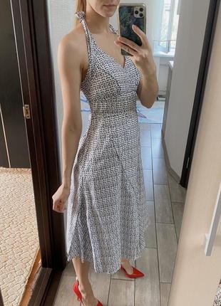 100% хлопок платье миди в стиле 50-х s livre