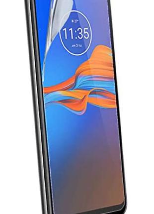 Гідрогелева захисна плівка на motorola moto e6 plus на весь екран прозора